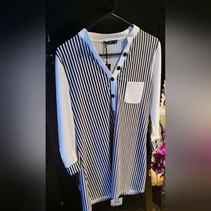 Brand new pin stripe blouse